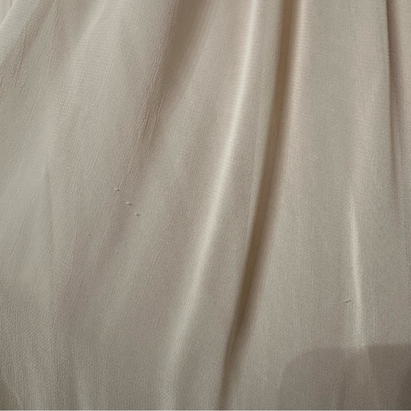 Anthropologie Long Sleeve Sheer Pleated Maxi Dress Medium - Picture 8 of 11